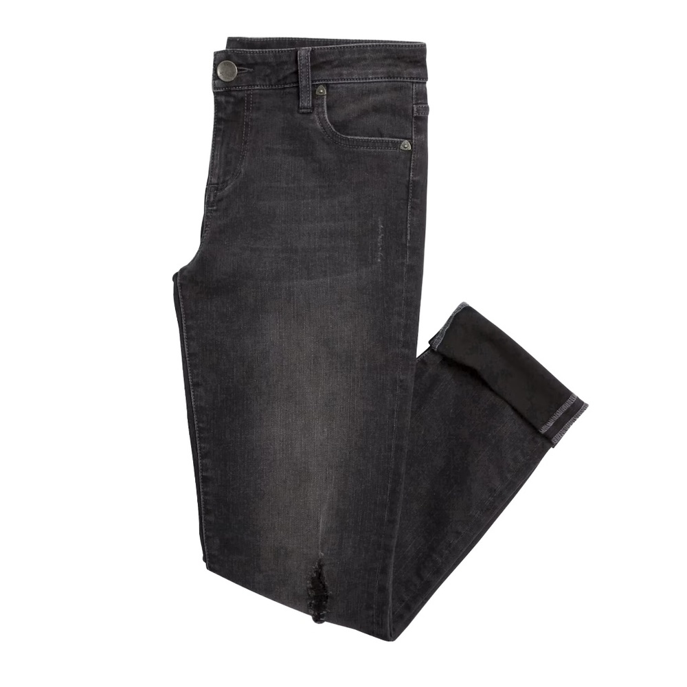 KUT FROM THE KLOTH Catherine Boyfriend Jean | Size 12 | Black Distressed
